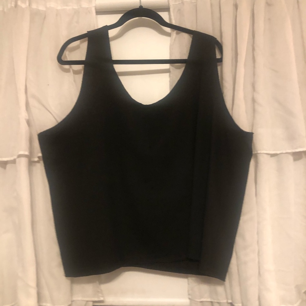 Black boxy tank ASOS curve